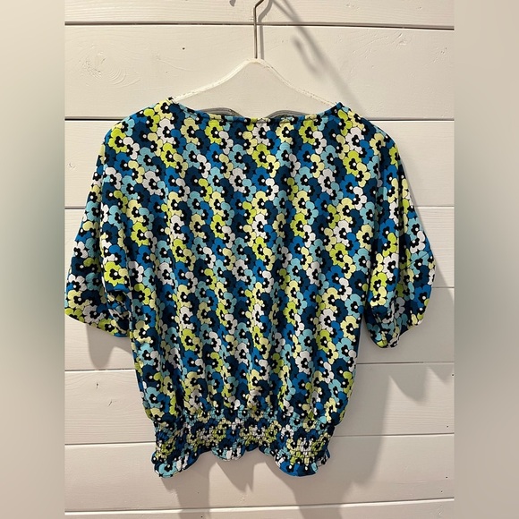💙❣️MICHAEL Michael Kors – Floral Smocked Hem Top – Size S - Picture 5 of 12